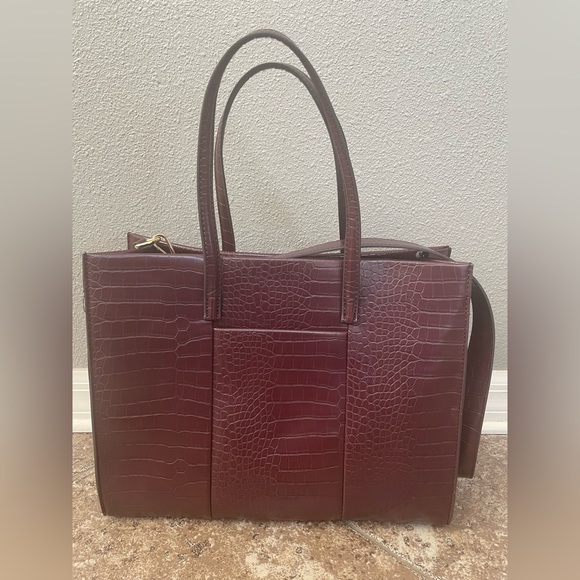 Jason Wu black cherry crock tote - Picture 5 of 9